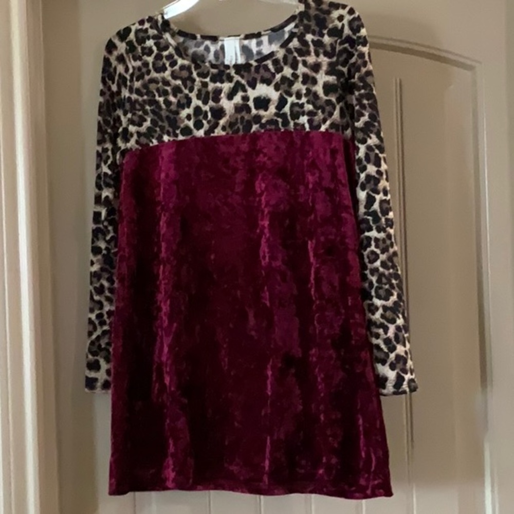 Velvet Cheetah top
